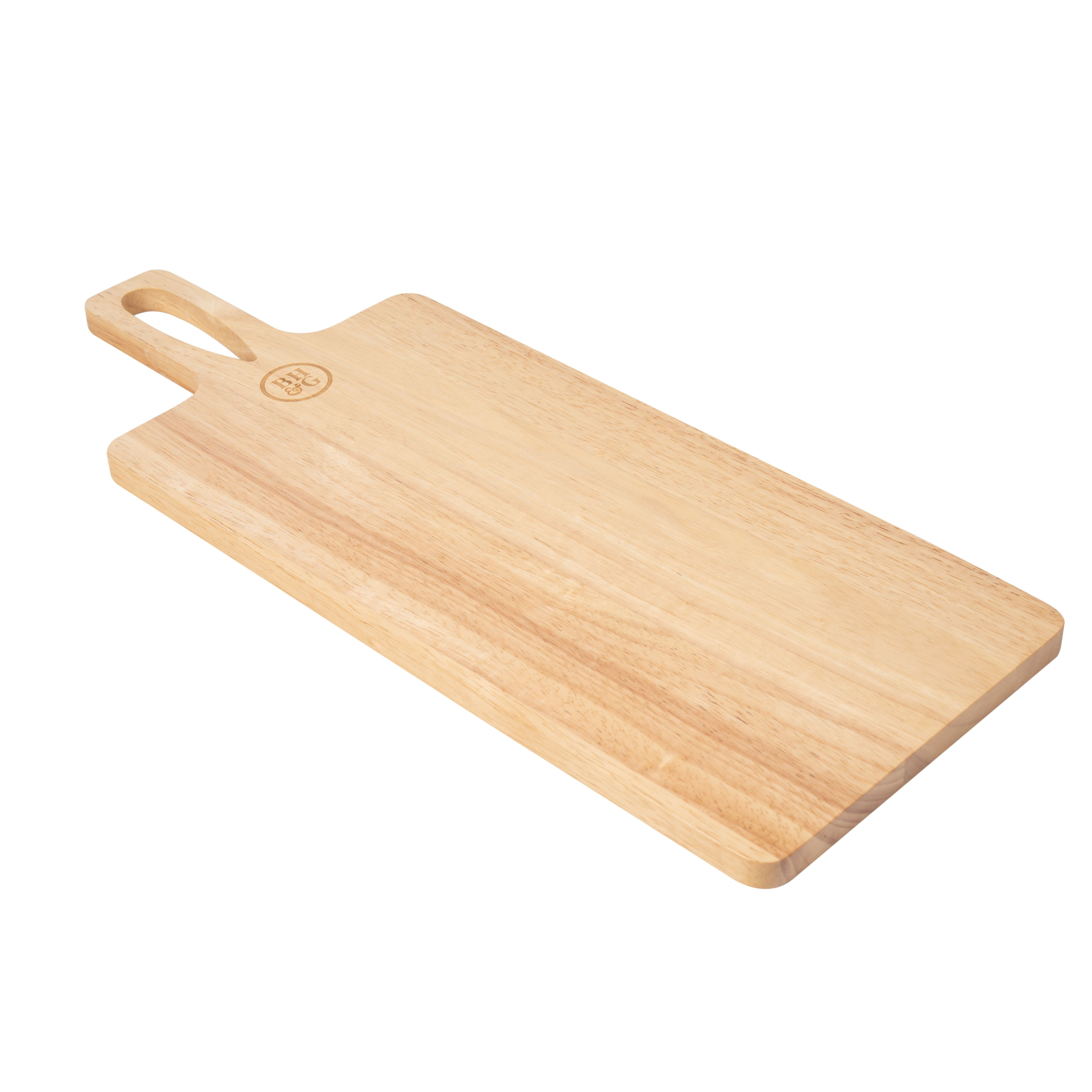 Better Homes & Gardens Charcuterie Board, Square, Color Natural Bamboo, 20.98W x 7.99D x 0.59H in