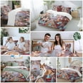 thumbnail image 5 of Candy Gingerbread Bedding Duvet Cover Set Queen Size 4 Pieces Christmas Tree Light Ball Cute Fantasy Bedding Set with Zipper Closure, 1 Comforter Cover 90x92 Inches 1 Flat Sheet & 2 Pillow Cases, 5 of 7