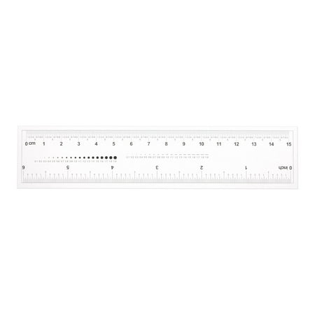 Flexible Ruler 6 Inch 0.5mm Scale PET Plastic Covered Thickened Film  Straight Ruler 