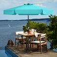 thumbnail image 6 of MASTERCANOPY 7.5ft Patio Market Umbrella with Valance, Tilt and Crank, Turquoise, 6 of 7