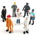 thumbnail image 6 of Gallickan 7 PCS Baker Policeman Working People Figurines, Decorative Figure Model Mini Cartoon Pretend Play Models Toys, Christmas Birthday Gift Toys for Girls Boys 3 4 5+ Years, 6 of 7