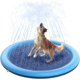 thumbnail image 1 of Alfombra rociadora de agua para perros, cojín aspersor, alfombra rociadora de 170 cm, alfombra de juegos acuáticos, para niños y mascotas, para jardín, exterior, 1 of 5