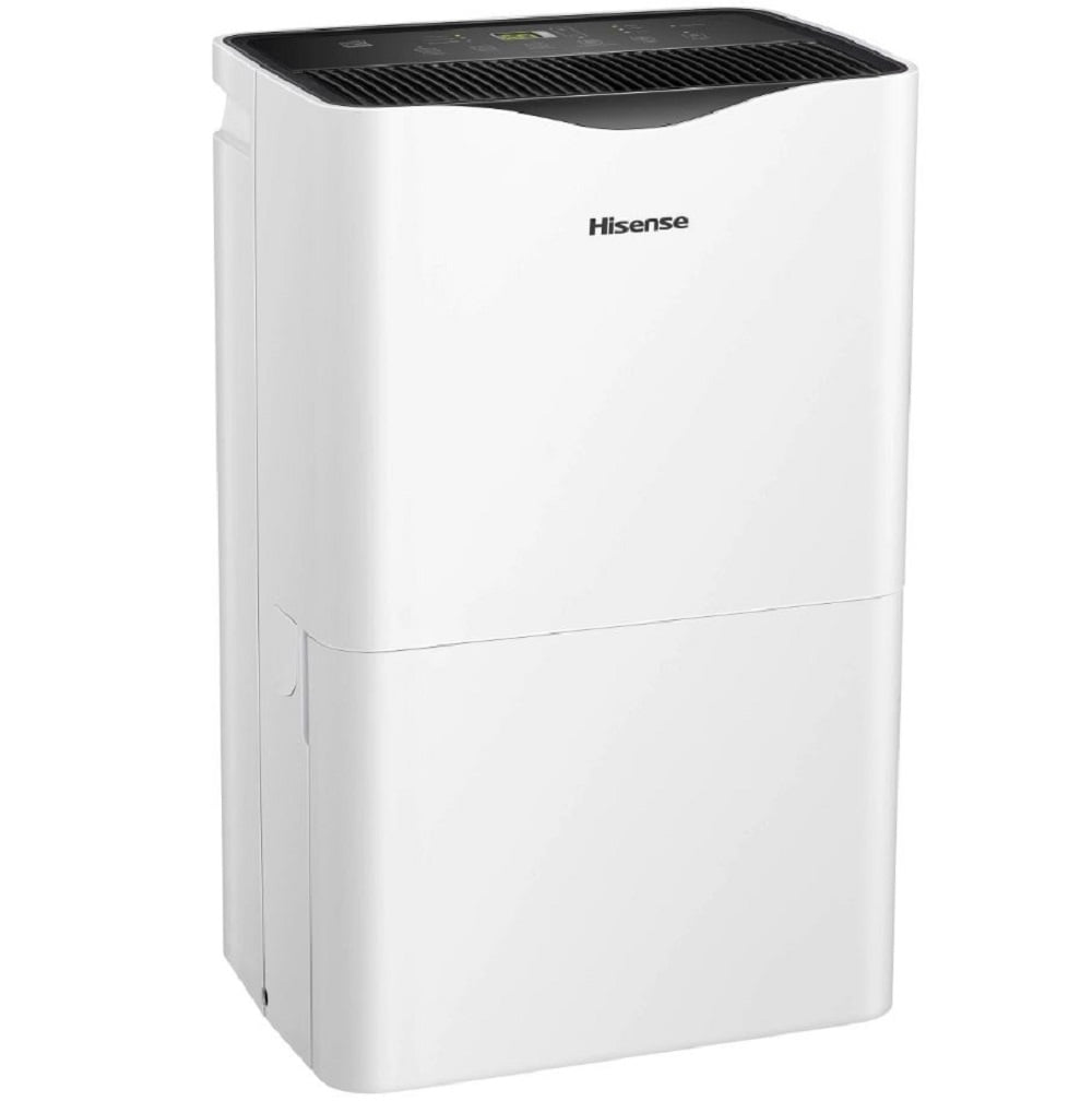 Restored Good Hisense Energy Star 50 Pint 3-Speed Dehumidifier, 4500 sq ft, 3 Speeds (Lo, Hi, Auto), Noise 48 dB - DH5023KP (Refurbished)