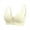 Light Yellow, variant on Front Closure Bras For Women No Underwire Low Cut V Padded Bralette Seamless Comfy Bras With Support