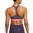 thumbnail image 2 of Nike Women's Logo Racerback Medium Impact Sports Bra, Purple, XS, 2 of 2