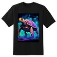thumbnail image 2 of Plus Size Shirt for Women Black Tops for Women Short Sleeves Shirt for Women Turtle T Shirt Crewneck Shirt for Women XS, 2 of 5