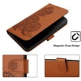 thumbnail image 6 of Decase Wallet Case for Samsung Galaxy S24 Ultra,Galaxy S24 Ultra Ultra Thin Case Premium PU Leather Card Holder Phone Cover Embossed Shockproof Case Compatible with Samsung S24 Ultra - Brown, 6 of 6