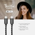 thumbnail image 4 of Liquipel Powertek Twizzler USB-C to USB-C - Black, 4 of 7