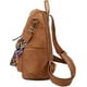 thumbnail image 3 of C-brownMochila de piel elegante para mujer, marrón, 3 of 5