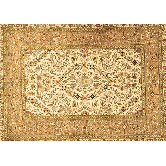 Ahgly Company Indoor Rectangle Persian Brown Traditional Area Rugs, 6' x 9'