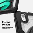 thumbnail image 2 of Decase for iPad Mini 7 Case 2024 (A17 Pro) Case,Rugged Durable Shockproof Tablet Cover with 360° Rotating Hand Strap Foldable Hidden Stand,for iPad Mini 7th/6th Generation Case (2024/2021),Clear, 2 of 9