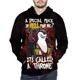 thumbnail image 4 of Sudadera con capucha de pingüino divertida con estampado 3D para hombre y mujer, moda Harajuku, ropa de calle, sudaderas informales, sudaderas con capucha, ropa para niños, 4 of 5
