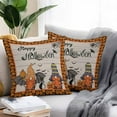 thumbnail image 2 of Outdoor Waterproof Pillow Covers Vintage Halloween Gnome Pumpkin Decorative Throw Pillow Protectors,Ghost Bat on Linen Pillowcase Cushion Cases for Patio Sofa Garden Couch,20x20in,Pack of 2, 2 of 9