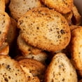 thumbnail image 5 of Garlic & Herb Bagel Chips NY Style Bagel Crisps. Organic, Vegan, Kosher. From the artisans of . Baked Fresh. Twice Baked. 8 ounce container. Great Snack. Delicious. Pack of 2., 5 of 5