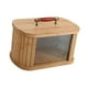 thumbnail image 4 of Caja de pan de madera, contenedor para almacenar pan, contenedor multiusos retro para almacenar alimentos. madera 29cm, 4 of 9