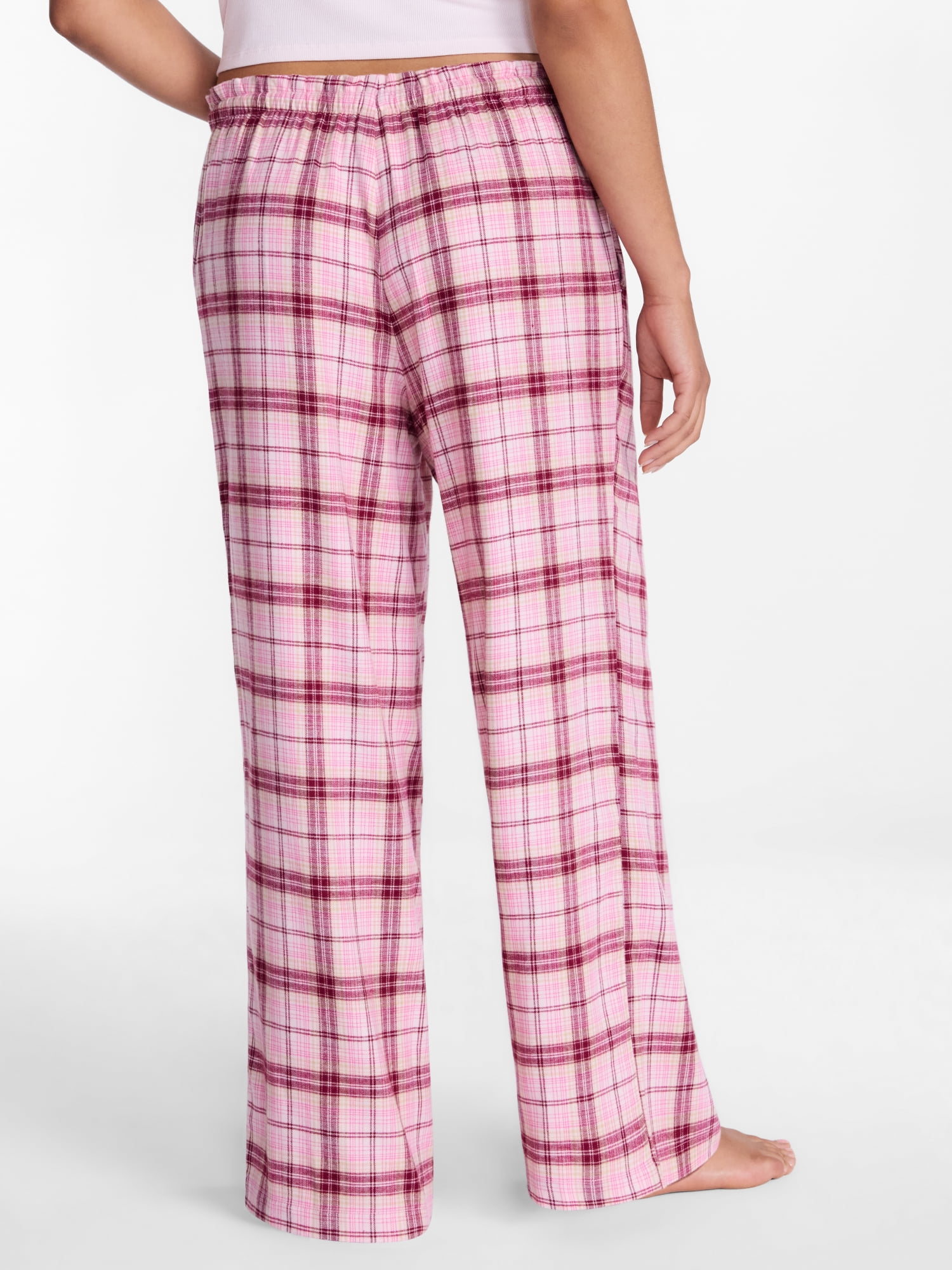 Joyspun Women's Flannel Sleep Pants, 30” Inseam, Sizes XS-3X