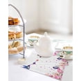 thumbnail image 4 of Pink Flower Kitchen Dish Towels for Drying Dishes Set of 4, Spring Floral Butterflies Elegant Pastoral Birds Waffle Weave Microfiber Hand Tea Bathroom Towels Quick Dry & Absorbent Towel 12x12, 4 of 7
