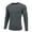 Dark Gray, variant on Coshow Mens Long Sleeve Crewneck Sweaters Thermal Casual T-Shirt Slim Fit Ribbed Knit Fall Pullover Shirts