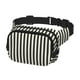 thumbnail image 2 of Fotbe Black And White Thick Stripes Cangurera Cuadrada con Estampado de Doble Capa, Bolsa de Cintura Ajustable Mini para Hombres y Mujeres, 2 of 9