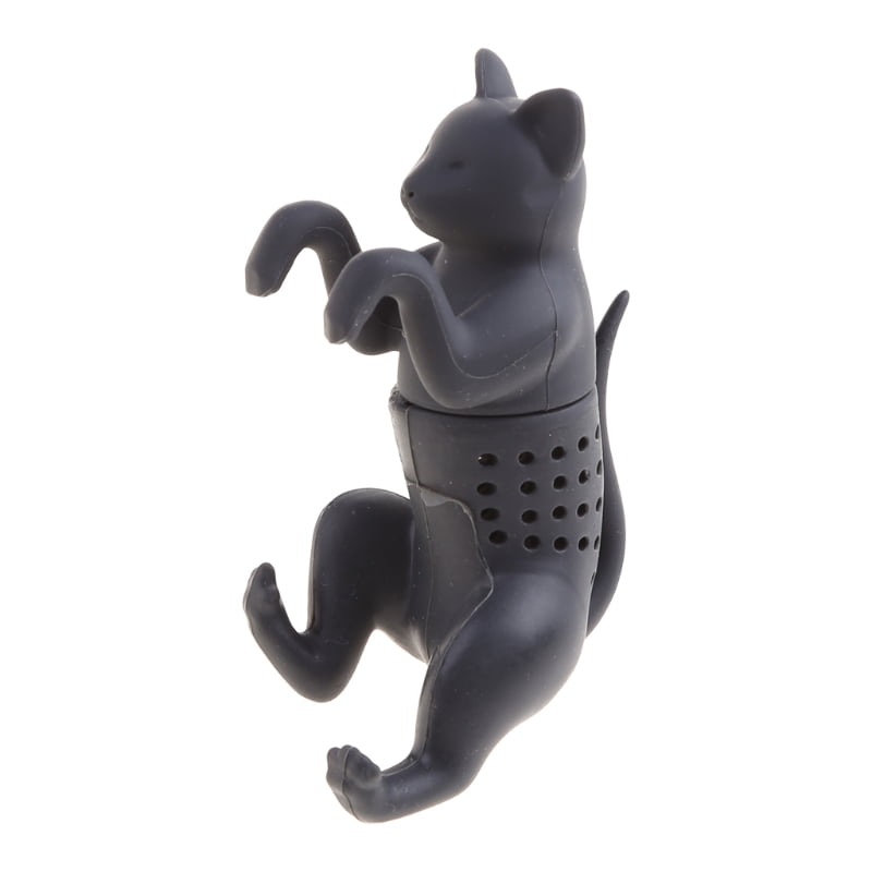 Cat Tea Strainer Infuser Filter Silicone Leaf Spice Herbal Loose Diffuser QK