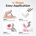 thumbnail image 6 of Modelones 150pcs Nail Sponges for Ombre, Nail Art Sponge with Grabbing Pen, Reusable Soft Sponges for Gradient Ombre Blush Chrome Design, Professional Manicure Supplies, 6 of 9