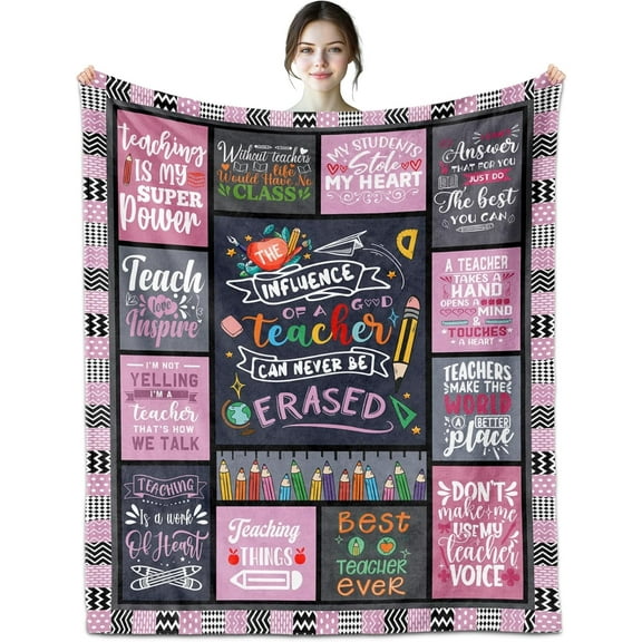 Teacher Gifts for Women, Teacher Appreciation Gifts, Gifts for Teachers Women, Teacher Blanket 60"X50", Best Teacher Gifts for Women, Teacher Gifts, Teacher Gifts for Christmas