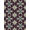 Burgundy Cream Slate Blue, Pattern 18, variant on ODIKA Vintage Lettering Distressed Farmhouse Border Primitive Folk Refined Structured for Home Office, Gaming Room, Under Desk, Non-Slip Chair-Friendly