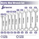 thumbnail image 2 of Juego de 20 Llaves de Boca Abierta, Minijuego de Llaves Combinadas SAE Métricas Delgadas, Llaves de Trinquete Multifuncionales, 2 of 5