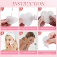 thumbnail image 5 of YBQF 120 Pcs Compressed Facial Sponges with Container Face Sponge Disposable Sponge Pads for Washing Face Cleansing Exfoliating Esthetician Makeup Removal(White, Heart), 5 of 5