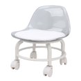 thumbnail image 1 of Tabouret Roulant Bas, Petit Rouleau Acrylique Silencieux avec Support Dorsal, Solide et Durable pour Usage Domestique et Professionnel, Pratique pour Tabouret à Chaussures, Repose-Pieds, Chaise de Pédicure, 1 of 7