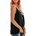 thumbnail image 2 of Camisolas sin mangas con cuello en V y botones sexys para mujer, blusas informales holgadas sin mangas, 2 of 4