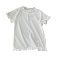 thumbnail image 4 of Ccpelsie Girls T-Shirts Short Sleeve Shirt for Girls Tees Kids T-shirts Clothes Casual Summer Tops White,18-24 Months, 4 of 7