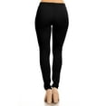 thumbnail image 3 of Women's Solid Casual Comfy Basic Soft Elastic Waistband Low Rise fit Jegging Pants, 3 of 3