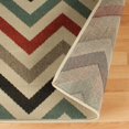 thumbnail image 4 of HomeRoots 486827 4 x 6 ft. Stone Chevron Stain Resistant Indoor & Outdoor Rectangle Area Rug, 4 of 5