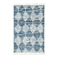 thumbnail image 3 of Unique Loom Serenity Shag Collection Area Rug - Soufriere (5' 3" x 8' Rectangle Blue/Ivory), 3 of 12