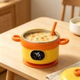 thumbnail image 6 of Rechargeable Smart Constant Temperature Baby Food Heating Bowl Portable Stainless Steel Thermal Feeding Bowl Water-free Fast Heating for Porridge Puree Outdoor Travel Daily Baby Feeding, 6 of 8