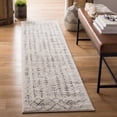 thumbnail image 1 of SAFAVIEH Tulum Collection TUL262A Moroccan Boho Distressed Non-Shedding Living Room Bedroom Runner, 2' x 13' , Ivory / Grey, 1 of 1