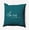 Teal Apetite, variant on 16"x16" Square Simply Daisy Valentines Love in the Air Poly Indoor/Outdoor Pillow, Teal Qty 1