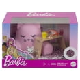 thumbnail image 6 of Barbie Doll Lounge Accessory Pack with 6 Pieces, Cozy Pillow, Blanket, Pet Cat & More, Multicolor, 6 of 6