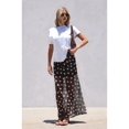 thumbnail image 5 of Women's Mesh Polka Dots Skirts Elastic Waist Semi See Through Skirt for Streetwear Coffee & White S, 5 of 10