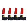 thumbnail image 2 of 4 piezas de fundas para patas de mesa navideñas, fundas para patas de silla, fundas para patas de mesa, calcetines, protectores de suelo,, 2 of 9