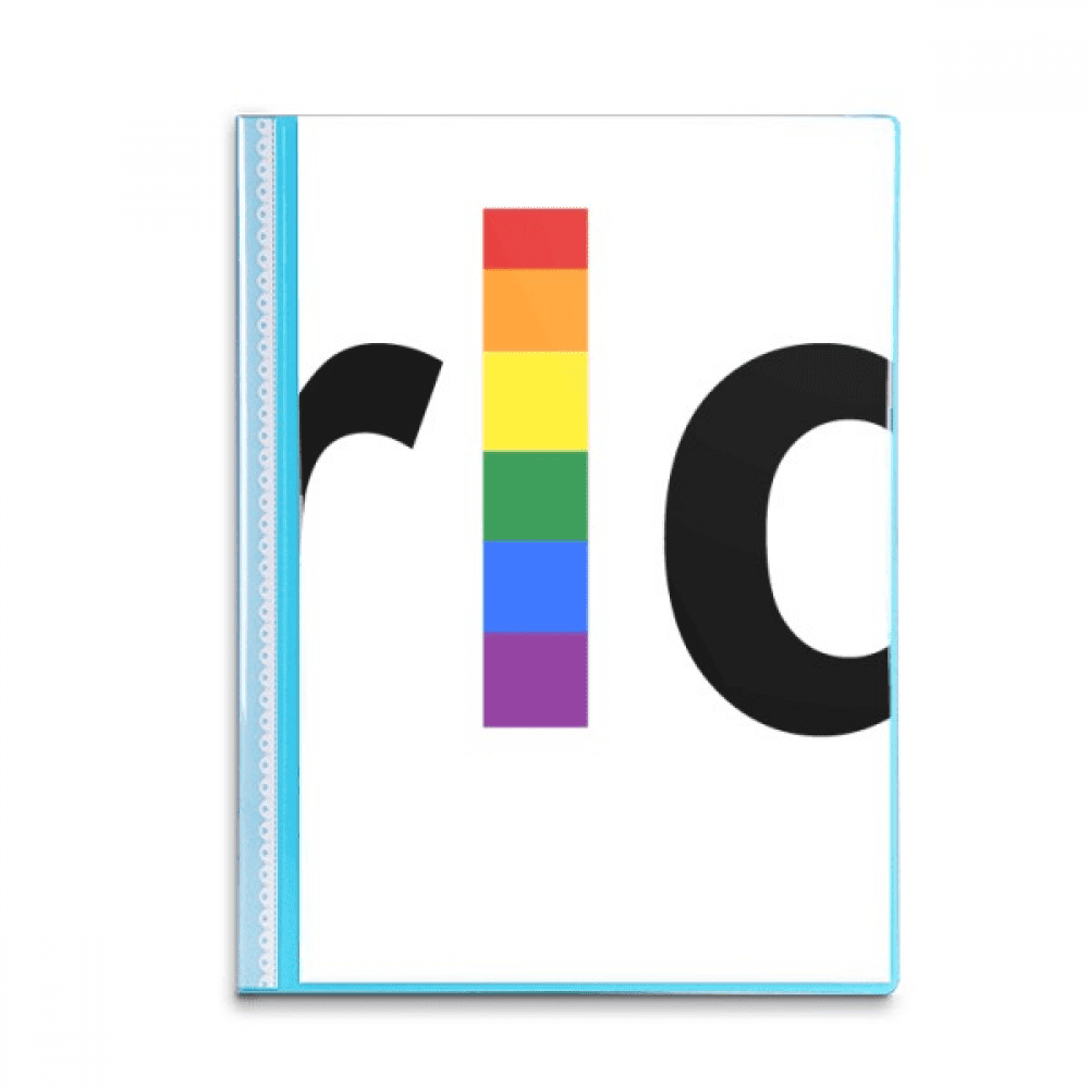 LGBT Arc-en-Ciel Transgenre Protège-Feuilles Classeur Portfolio