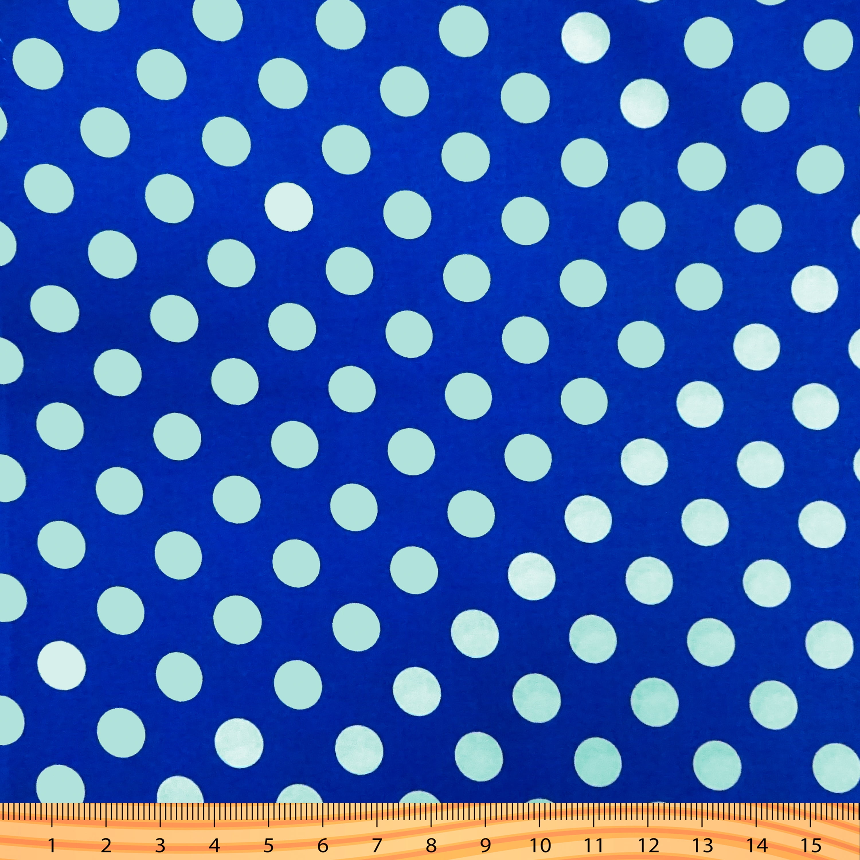 Shason Textile 45" x 8 yd 100% Cotton Print Craft Fabric, Lapis and Aqua