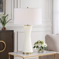 thumbnail image 2 of Uttermost Ridgeline Matte White Table Lamp, 2 of 12