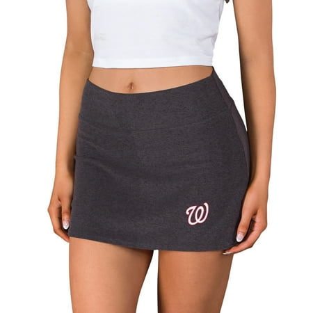 Women s Concepts Sport Charcoal Washington Nationals Centerline Knit Skort