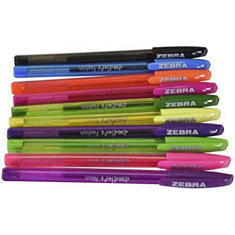 Zebra Pen Doodlerz Gel Stick Pen, Bold Point, 1.0mm, Assorted Neon