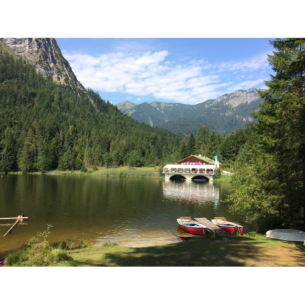 Garmisch Allgaƒae A A Aƒa Sa A U Keeper Lake Alpine Partenkirchen Inch By 30 Inch Laminated Poster With Bright Colors And Vivid Imagery Fits Perfectly In Many Attractive Frames Walmart Com Walmart Com