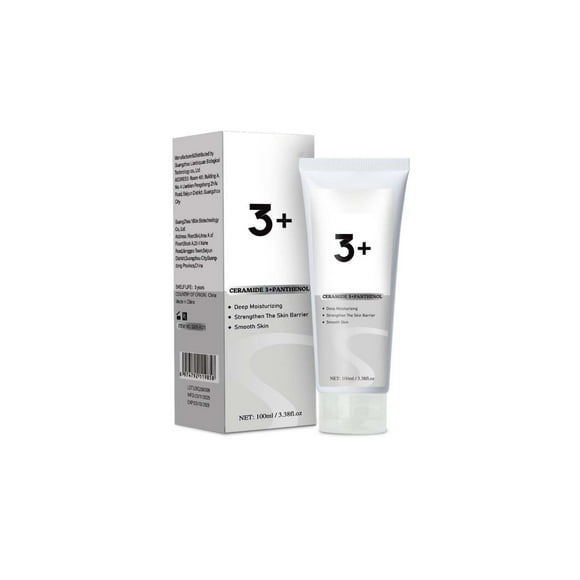 ANUA 3 Ceramide Panthenol Moisture Barrier Cream, Hydrating Face Moisturizer for Normal Skin, Panthenol, Ceramide, Centella for Skin Barrier Non Comedogenic, Korean Skincare (100ml/ 3.38 fl. oz.)