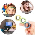 thumbnail image 4 of Multicolor Food-Grade Silicone Fidget Magnetic Rings Set for Stress Relief – 3 PCS Educational Decompression Toy with Color Box Package, Suitable for Ages 5+, Fun Anti-Anxiety Fidgeting Tool for Kids, 4 of 6