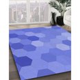 thumbnail image 3 of Ahgly Company Machine Washable Indoor Square Transitional Sky Blue Area Rugs, 8' Square, 3 of 7